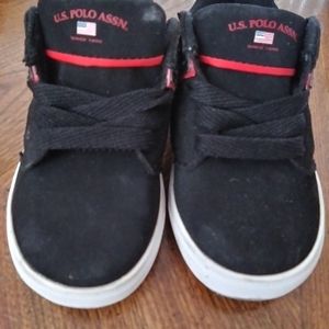 US POLO ASSN. Black kids tennis/ size 6